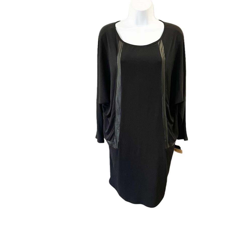 NWT Clara SunWoo Country Hearts Dress Black Dolman Sleeve Size Small